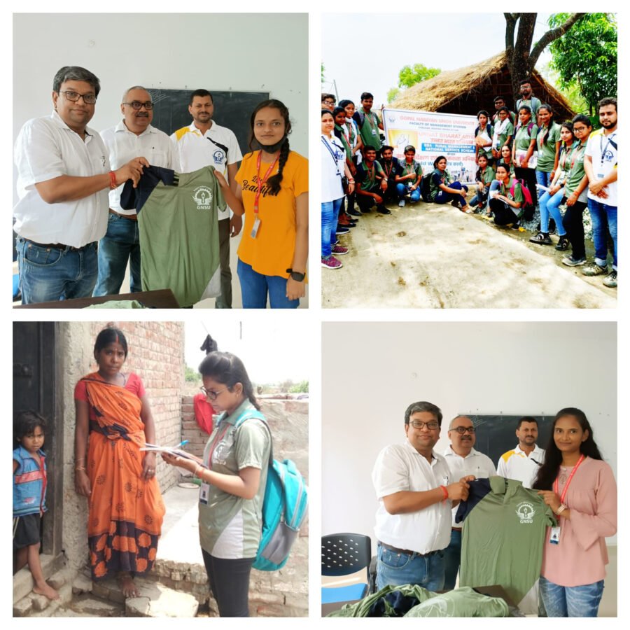 रोहतास: एनएसएस जीएनएसयू के रूरल मैनेजमेंट के शिक्षकों तथा छात्रों ने गोद लिए औरंगाबाद के नरारी खुर्द में सर्वेक्षण का कार्य किया
