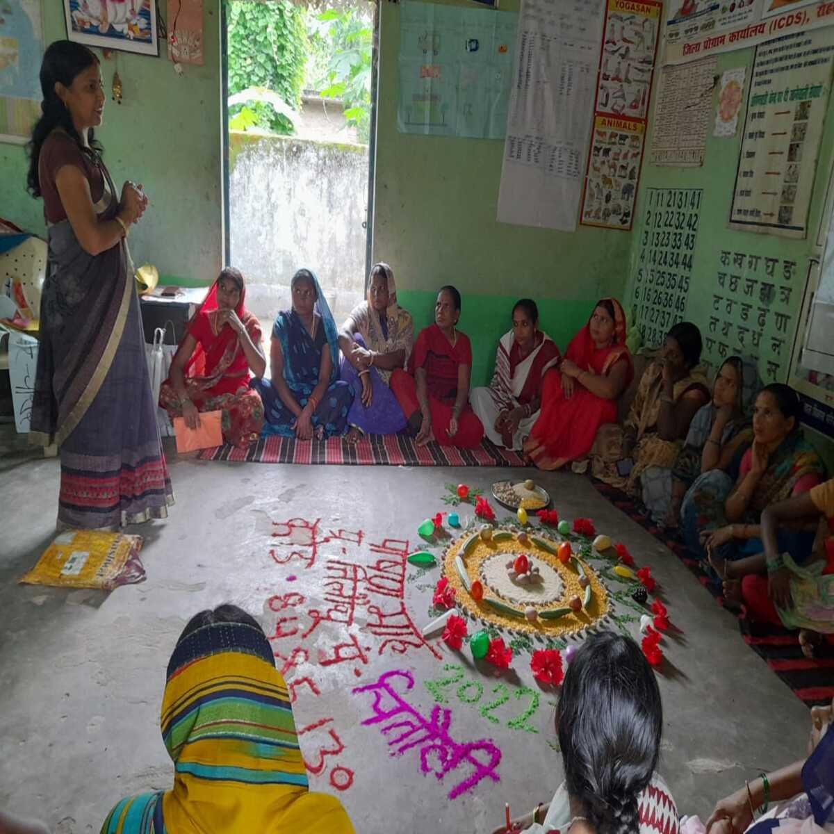 सासाराम : मुखिया द्वारा शुरू किया गया पोषण  अभियान 