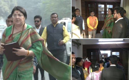 पुलिस स्टेशन पहुंची भाजपा सांसद लॉकेट चटर्जी, टीएमसी नेता के आपत्तिजनक बयान पर किया FIR