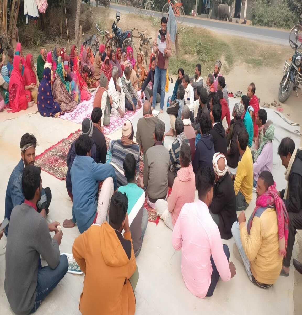 भूमिहीनों ने बैठक कर माले के नेतृत्व में संघर्ष करने का लिया निर्णय