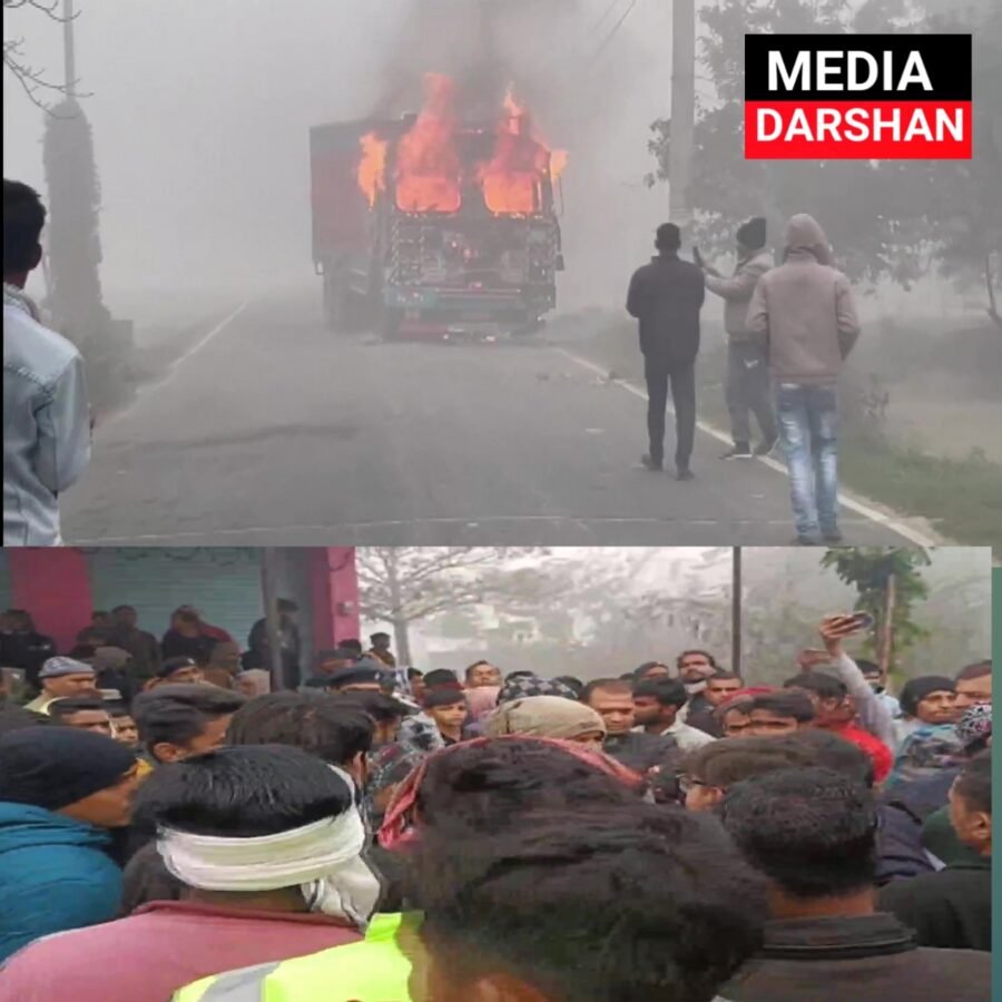साइकिल से पढ़ने जा रही छात्रा को ट्रक ने रौंदा