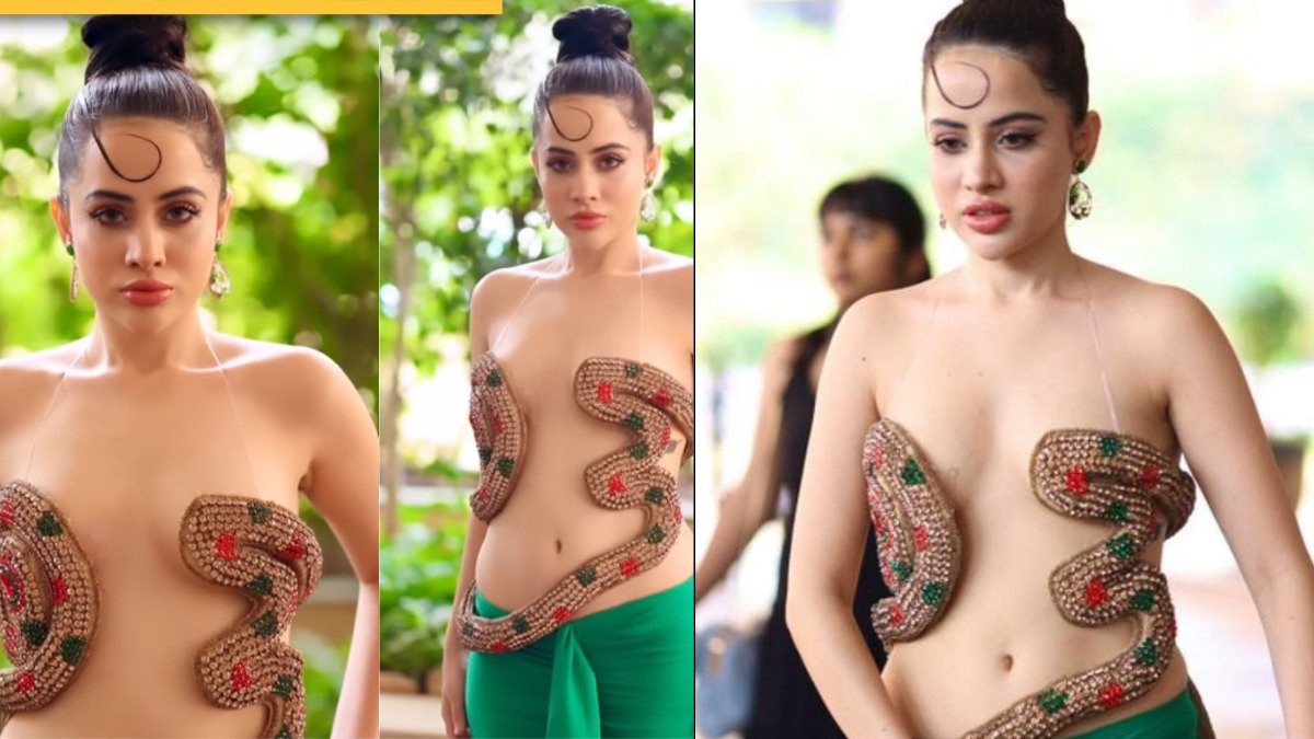 Urfi Javed Viral Dress: अब सांप जैसी ड्रेस लपेट कर सामने आ गईं उर्फी जावेद, विडियो हुआ वायरल