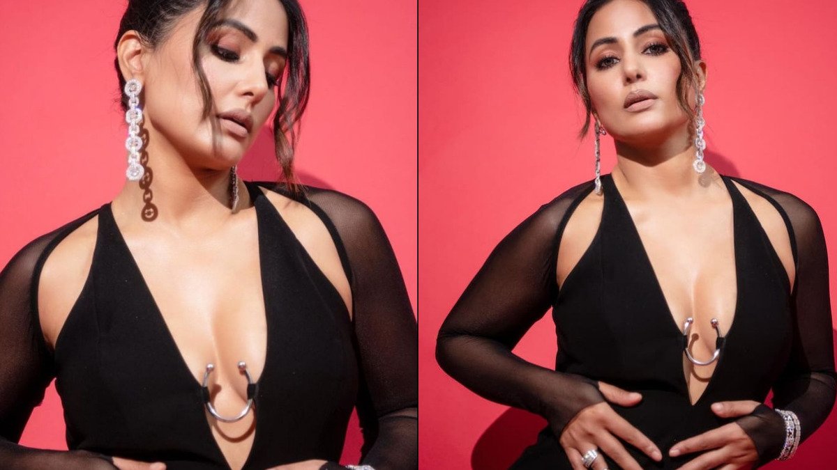 Hina Khan Hot Photos: ब्लैक कट आउट बोल्ड ड्रेस में हिना खान ने दिखाया हॉट अवतार, कातिलाना अदाओं पर फिदा हुए फैंस