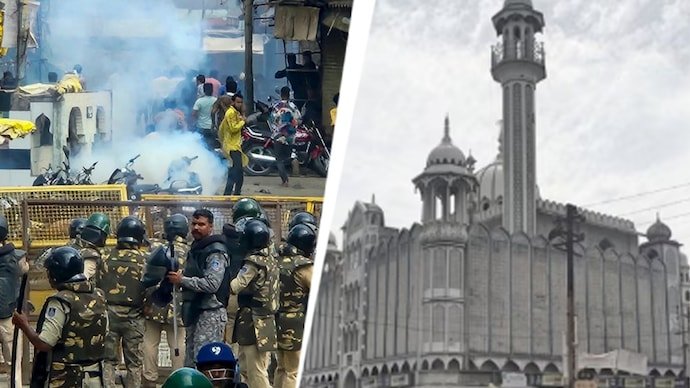 उज्जैन में शाही मस्जिद के हिस्से को हटाने का काम फिर शुरू, भारी सुरक्षा तैनात