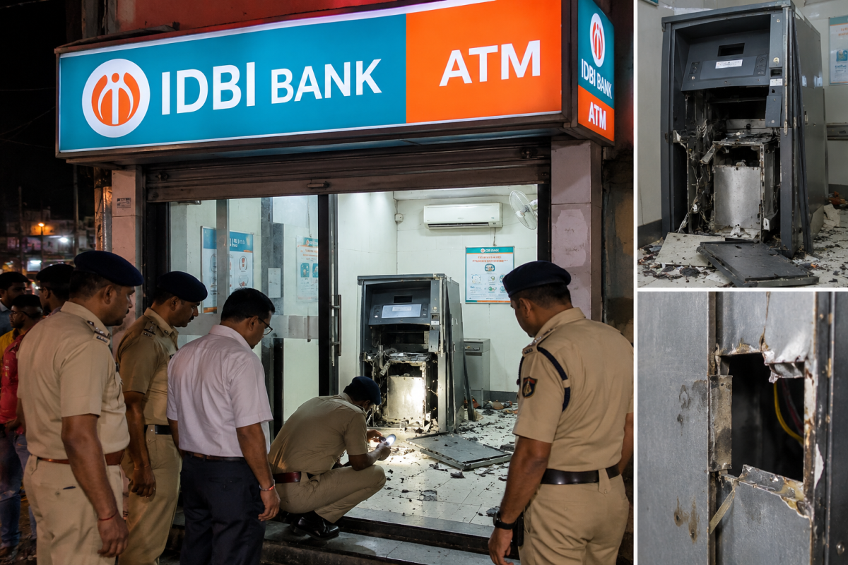 सासाराम में ATM पर चोरों का धावा, मशीन काटकर उड़ाए 6.81 लाख रुपये